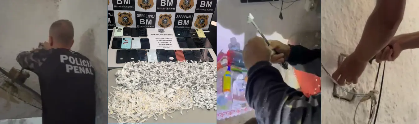Operação Illicitus: Polícia Penal apreende 26 celulares e drogas em unidade prisional